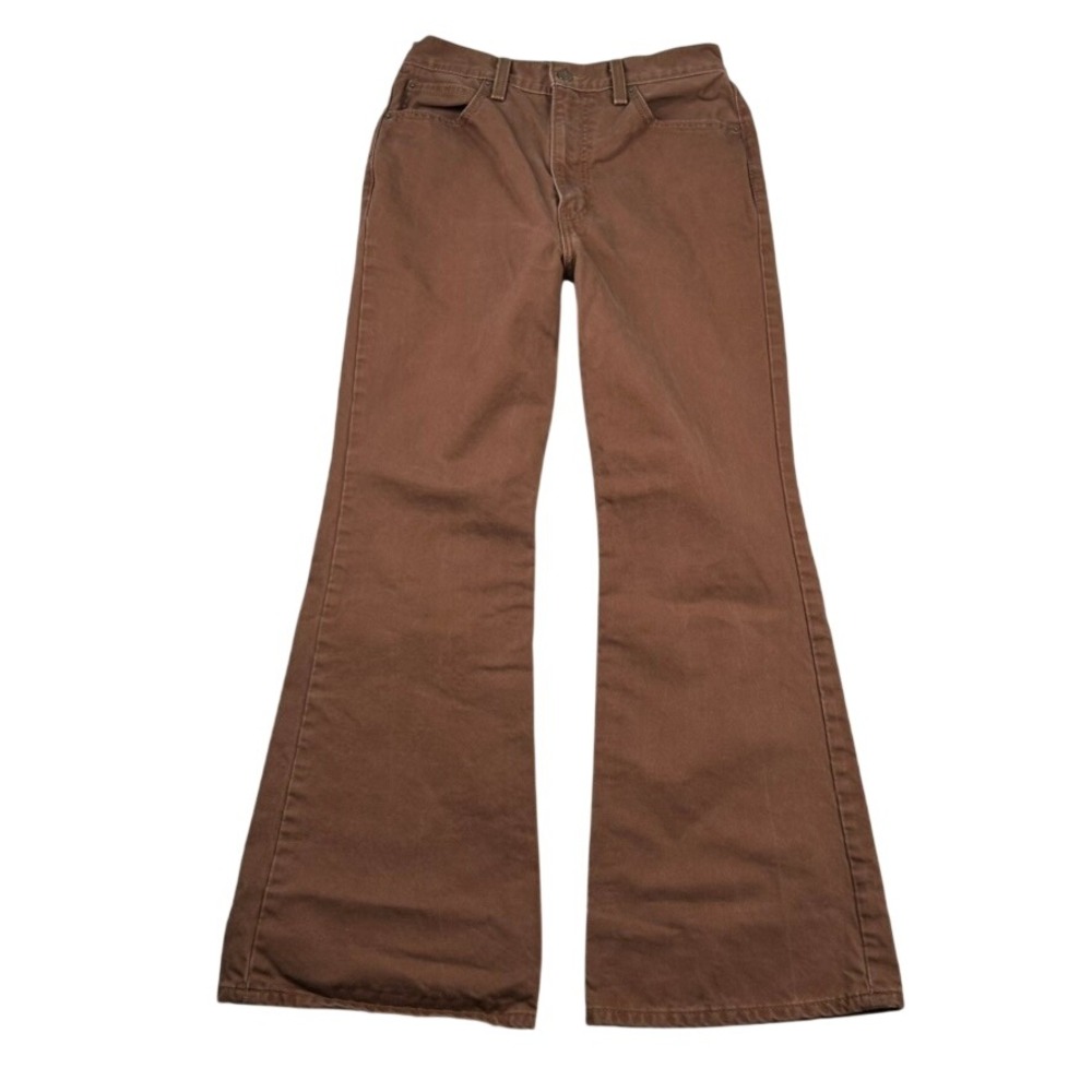 Levi's Premium Jeans Womens 29 70s High Flare Brown High Rise Bell Bottoms